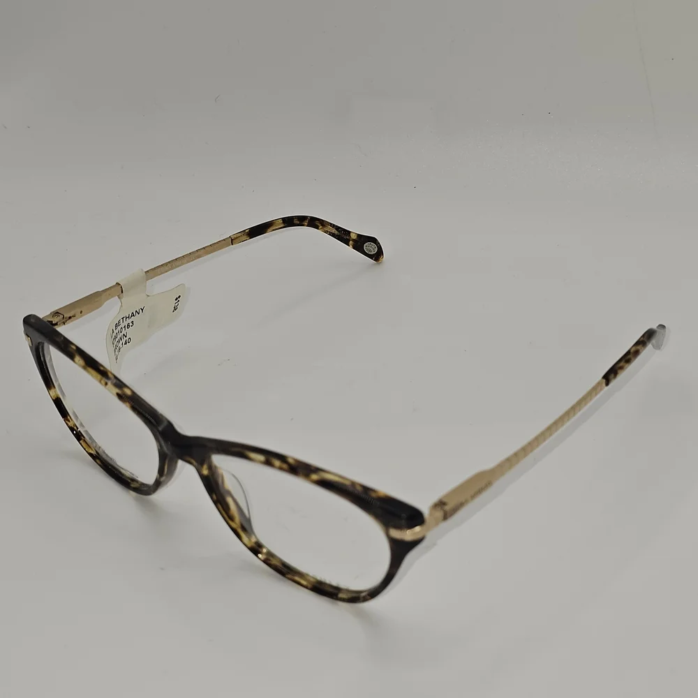 LAURA ASHLEY RX EYEWEAR FRAMES‎ TITANIUM BETHANY BROWN GOLD 54-16-140 FLEX HINGE